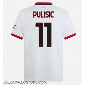 AC Milan Christian Pulisic #11 Vieraspaita 2024-25 Lyhythihainen